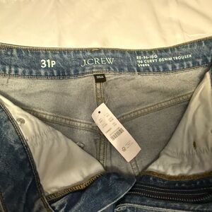 J.Crew denim wide leg trousers